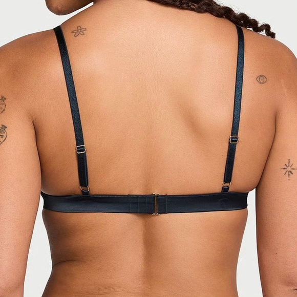 Victoria’s Secret Extra Small Dark Twilight Ziggy Glam Shine Fishnet Bralette - Picture 4 of 5